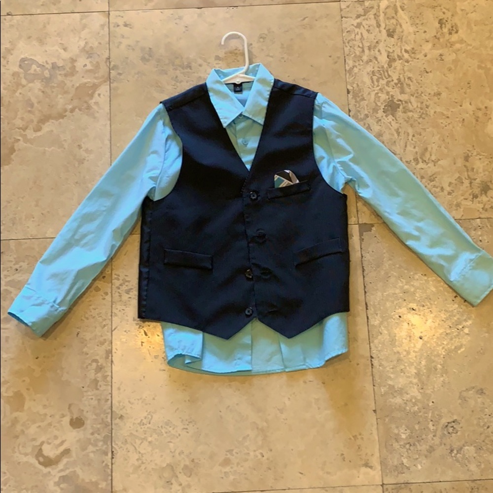 Boys formal shirt and under jacket